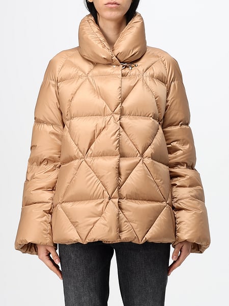 Fay Short Water-Repellent Quilted Nylon Down Jacket with Signature Toggle Closure