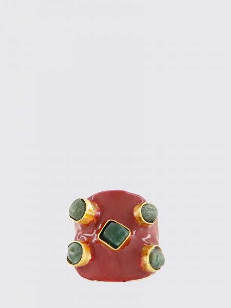 Gaura Enamelled Brass Bangle Bracelet Paula with Stone