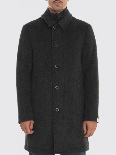 Manteau droit Peuterey en laine longueur genou à fermeture boutonnée