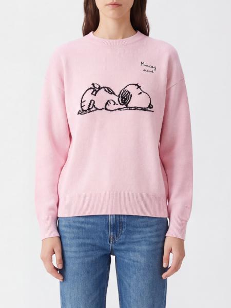 MC2 SAINT BARTH Graphic Print Wool and Cashmere Blend Crewneck Sweater