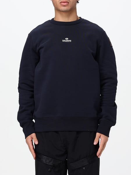 PARAJUMPERS メンズ ドロップショルダー リラックスフィット クルーネックスウェットシャツ