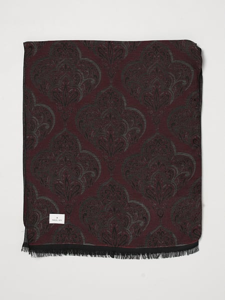 Liberty Print Cotton Blend Scarf Manuel Ritz with Fringed Hem