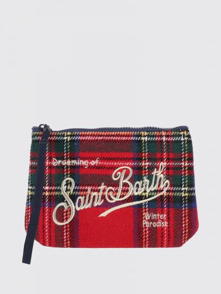 Aline Tartan Print Neoprene Mini Handbag MC2 Saint Barth with Logo