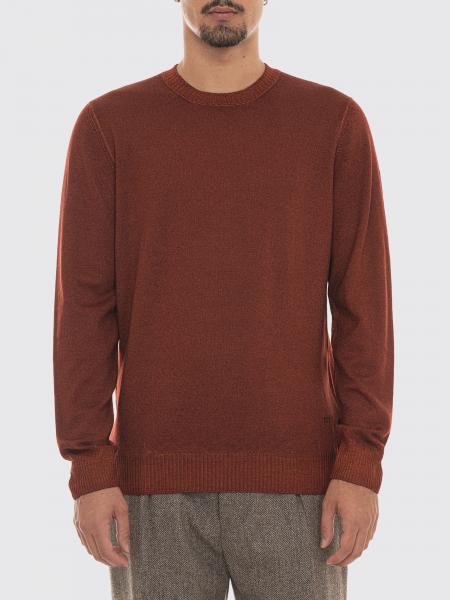 Crewneck Jumper Fay in Pure Wool with Long Sleeves and Ribbed Trims