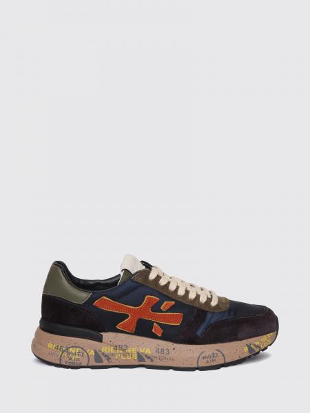 Mick Suede and Nylon Sneakers Premiata with a Serrated Sole