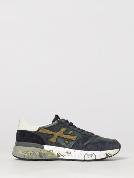 Mick Suede and Nylon Sneakers Premiata with a Serrated Sole