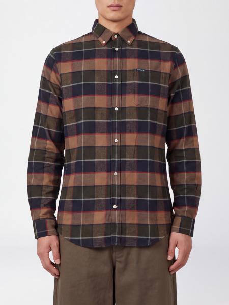 Slim-Fit Barbour Hemd aus karierter Baumwolle mit Button-Down-Kragen