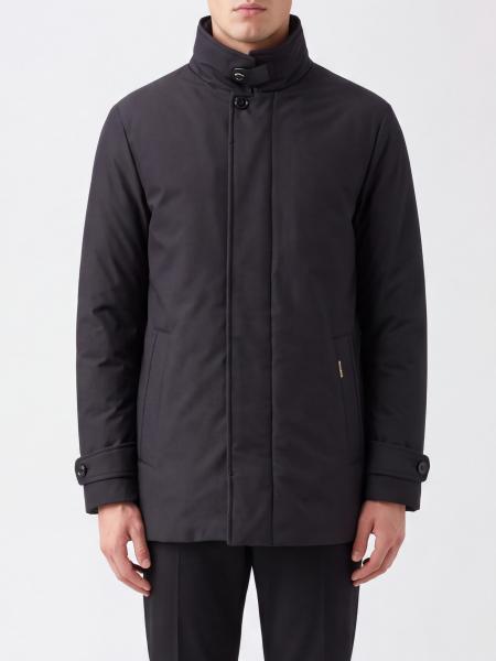 Moorer Water-Repellent Knee-Length Parka with Goose Down Padding