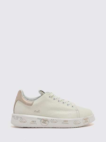 Belle Bicolor Leather and Suede Sneakers Premiata with Chunky Sole