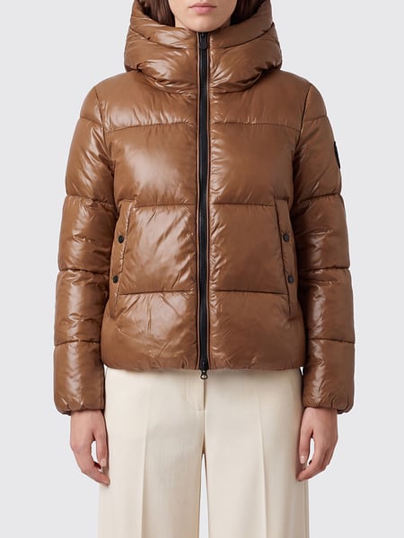 Save The Duck Short Water-Repellent Recycled Nylon Puffer Jacket with Hood