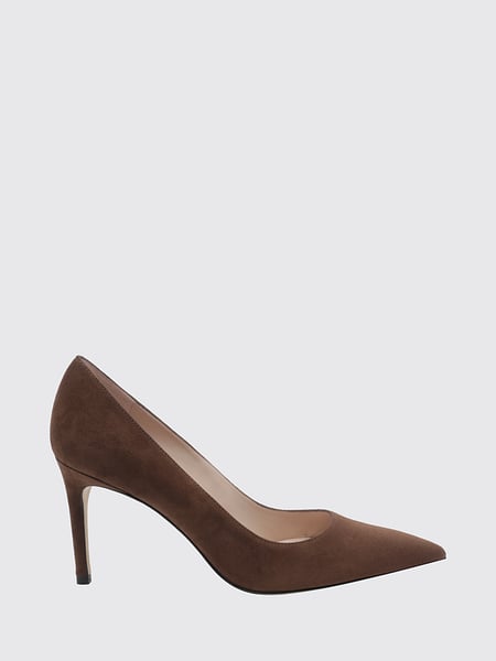 Power Suede Almond-Toe Pumps Stuart Weitzman with a High Heel