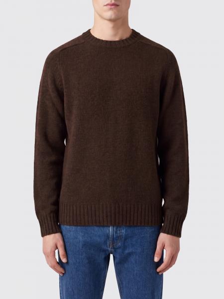 Crewneck 100% Wool Jumper Sebago with Ribbed Trims