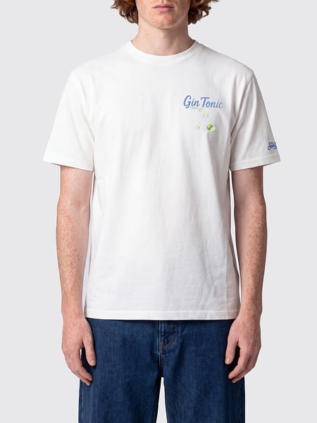 MC2 Saint Barth Graphic Print Cotton T-Shirt with Contrasting Logo