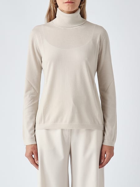 Водолазка с длинными рукавами из первичной шерсти и кашемира MM Max Mara