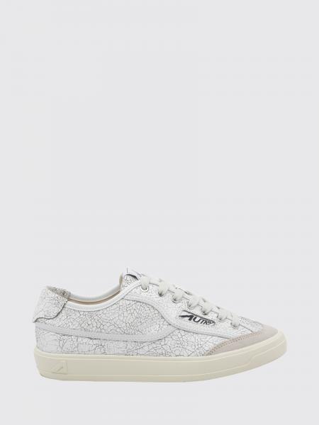 Autry Windscape Low-Top-Sneaker aus Leder in Crackle-Optik mit Logo