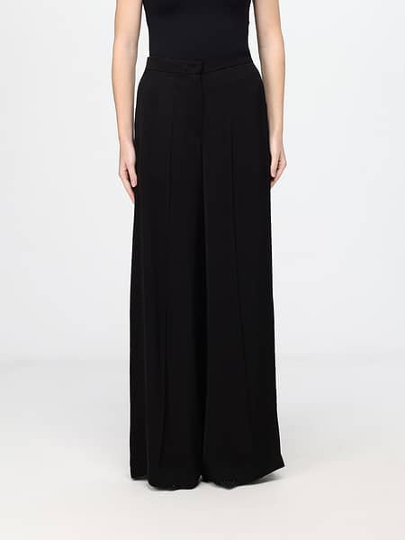 Meimeij Mid-Rise Wide-Leg Palazzo Trousers in Satin