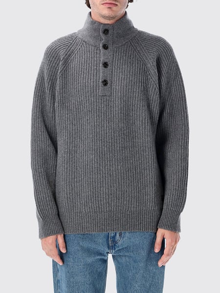Filson Ribbed Wool Roll Neck with Neck Buttons