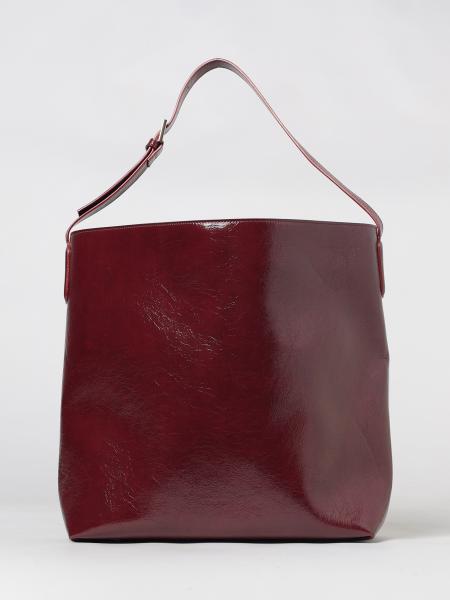 Zoe Vegan Leather Shoulder Bag Themoirè with Removable Pouch