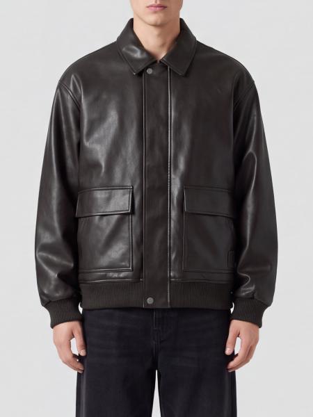 Carhartt Wip Faux Leather Shirt Jacket with Dropped Shoulders