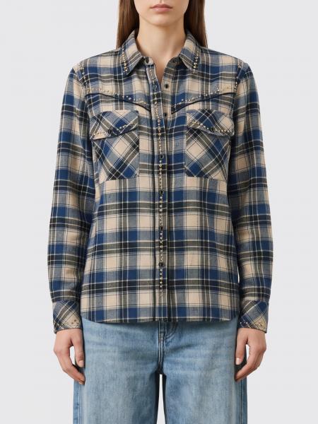 Camicia P.A.R.O.S.H. a quadri in cotone con applicazione di borchie