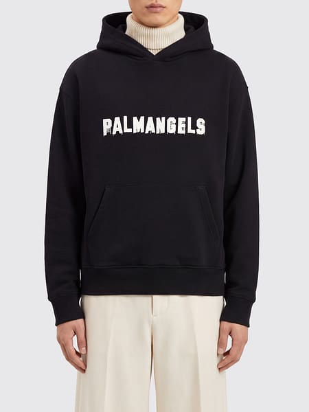 Baumwoll-Hoodie Palm Angels mit kontrastierendem Logo