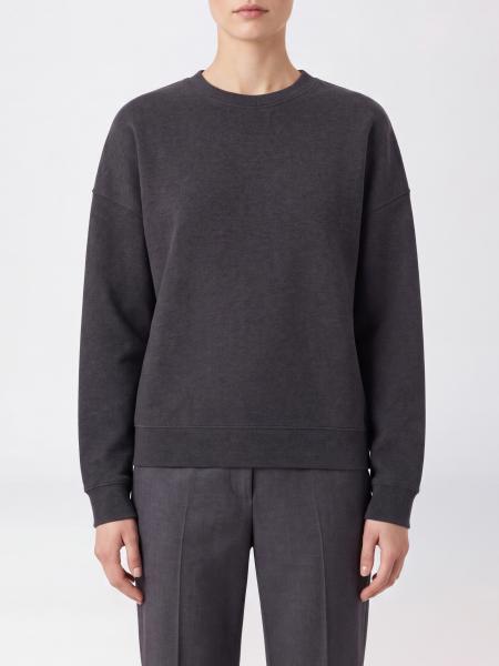 ELEH Oversized Cotton Sweatshirt with Crew Neck and Dropped Shoulders
