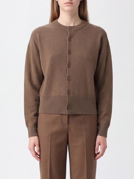 Extreme Cashmere Crewneck Cardigan in a Cashmere Blend with Dropped Shoulders