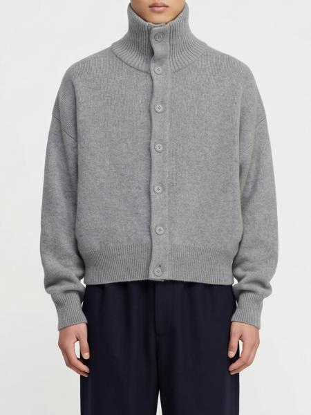 Extreme Cashmere Turtleneck Cardigan in Pure Cashmere with Button Closure