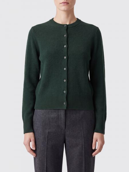 Extreme Cashmere Crewneck Button-Up Cardigan in Pure Cashmere