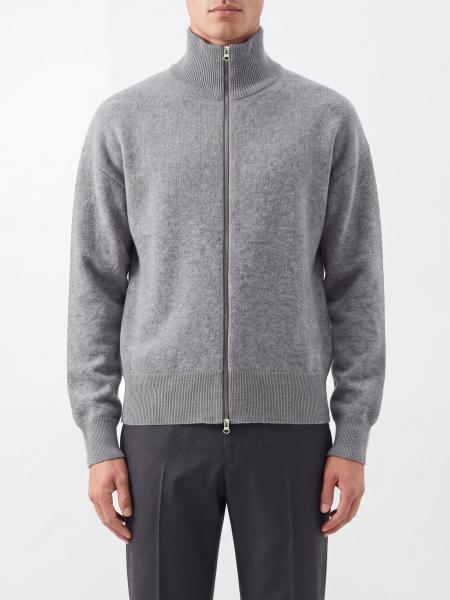 Extreme Cashmere Zipped Turtleneck Cardigan in Cashmere