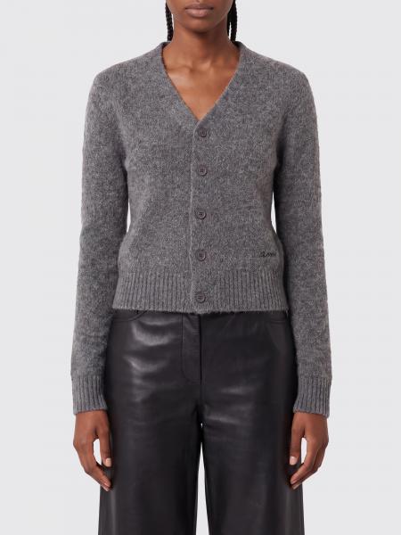 Ami Paris Slim Fit V-Neck Alpaca Blend Cardigan