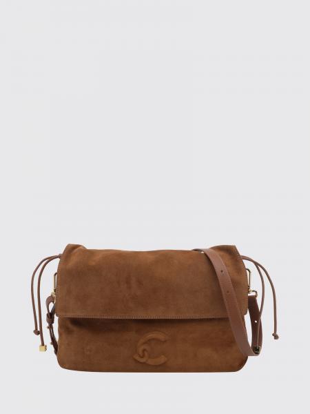 Coccinelle Lidia Suede Calfskin Shoulder Bag with Drawstring
