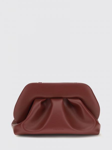 Themoirè Bios Draped-Design Vegan Leather Clutch