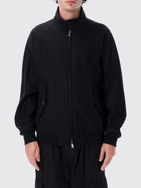 Harrington Wool Bomber Jacket BARACUTA with High Collar and Flap Pockets