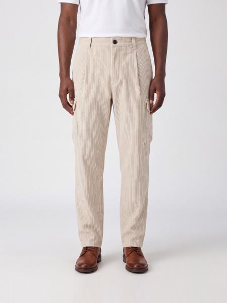 Herno Corduroy Cargo Trousers with Slash and Side Pockets