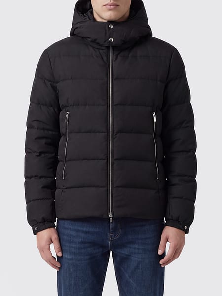 Tatras Quilted Wool and Silk Down Jacket with Padded Hood and Zip Closure