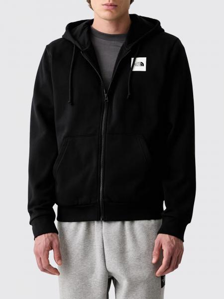 The North Face Cotton Hooded Sweatshirt with Adjustable Drawstring and Zip Closure