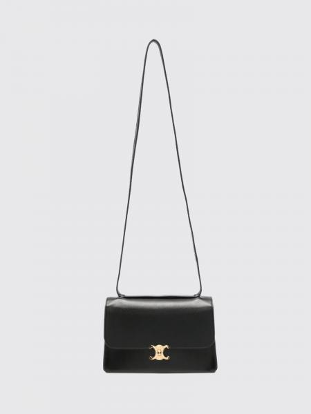 Borsa a tracolla Triomphe CELINE in pelle di vitello con monogramma