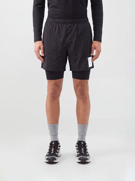 Satisfy Slim Fit Stretch Technical Fabric Sports Shorts with Elasticated Waist