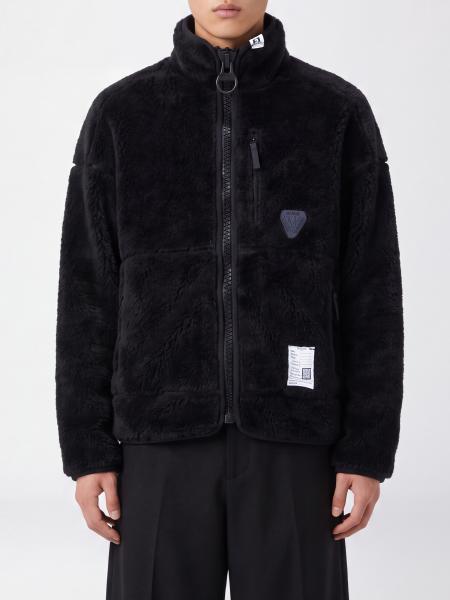 Veste en polaire Maison Mihara Yasuhiro avec col montant et logo brodé