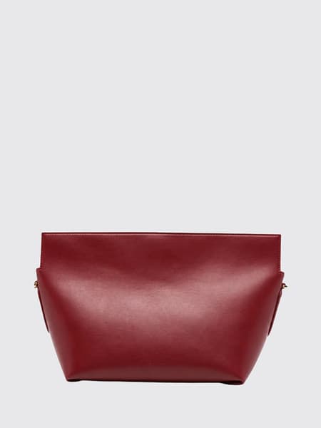 Zoe Flared Vegan Leather Shoulder Bag Themoirè with Magnetic Closure