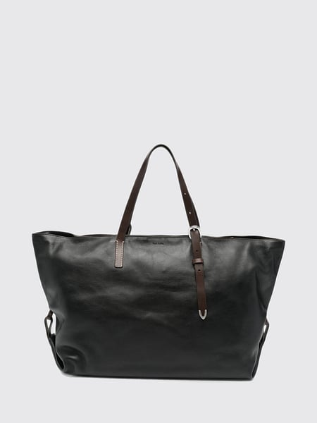 Cowhide Leather Travel Bag Paul Smith with Double Handle and Embossed Logo