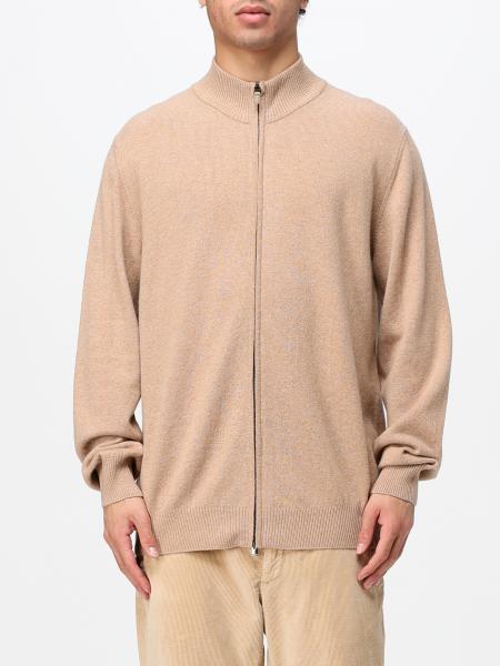 Woll-Kaschmir-Cardigan Canali mit Stehkragen und Reißverschluss