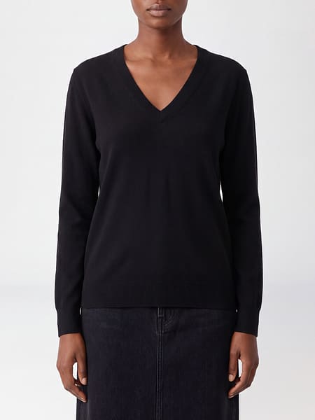 Vince Pure Cashmere V-Neck Jumper with Long Sleeves