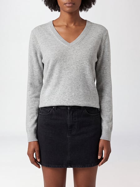 Vince Pure Cashmere V-Neck Jumper with Long Sleeves