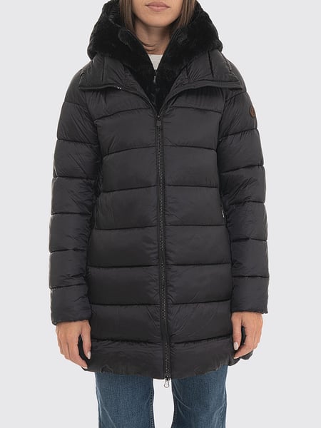 Save The Duck Matilda Knee-Length Puffer Jacket with Hood