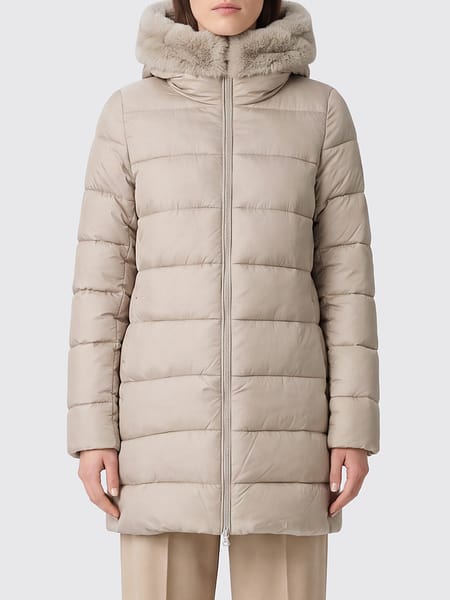 Save The Duck Matilda Knee-Length Puffer Jacket with Hood