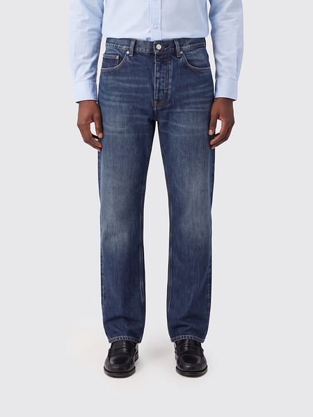 Sunflower Mid-Rise Straight Jeans in Cotton Denim with Five Pockets