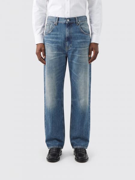 Jean droit Sunflower en denim de coton à taille mi-haute et cinq poches