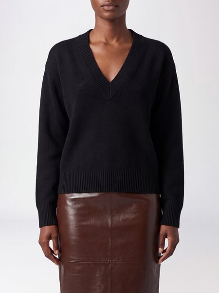 Iro V-Neck 100% Cashmere Jumper with Ribbed Edges